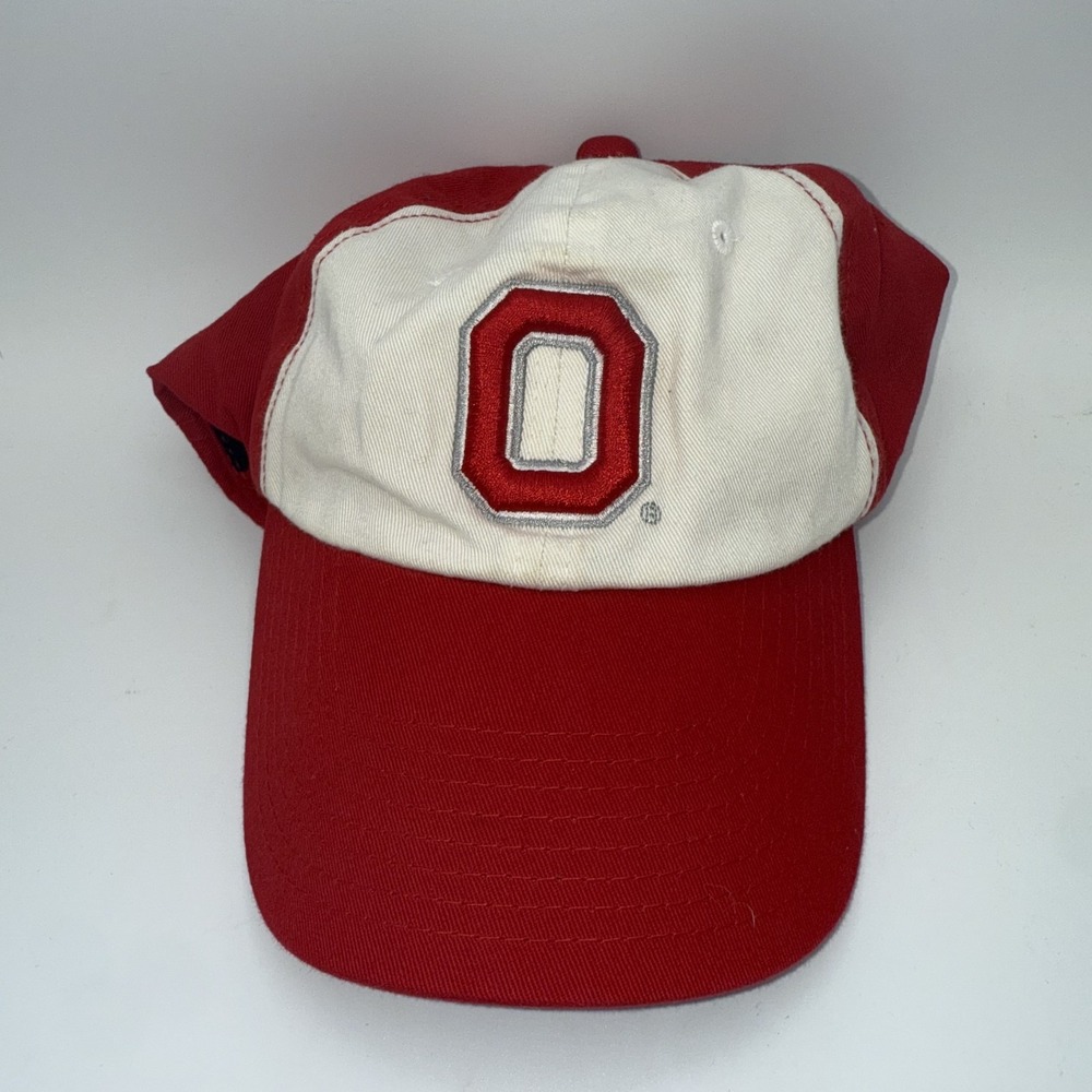 Ohio State Buckeyes Hat Cap Strap Back‎ Red White Mens NCAA Football Starter